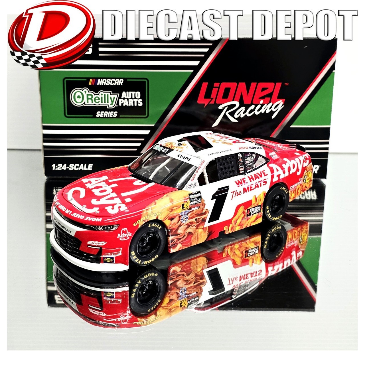 CARSON KVAPIL 2026 ARBY\'S 1/24 ARC DIECAST CARSON KVAPIL 2026 ARBY\'S 1/24 ARC DIECAST