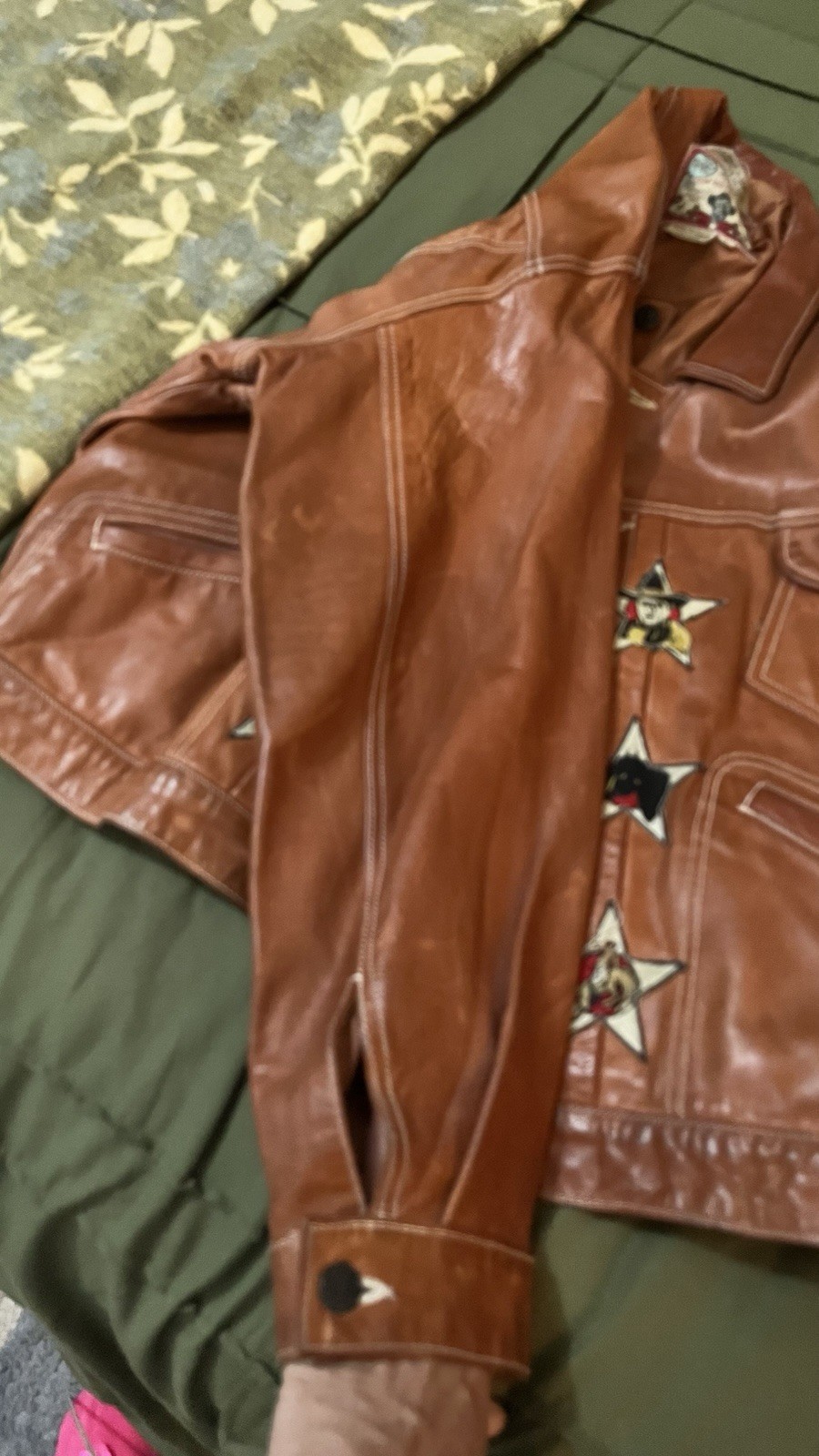 Vintage Avirex Limited Edition “Cow Boys Of The Sky”  Leather Jacket - Size M