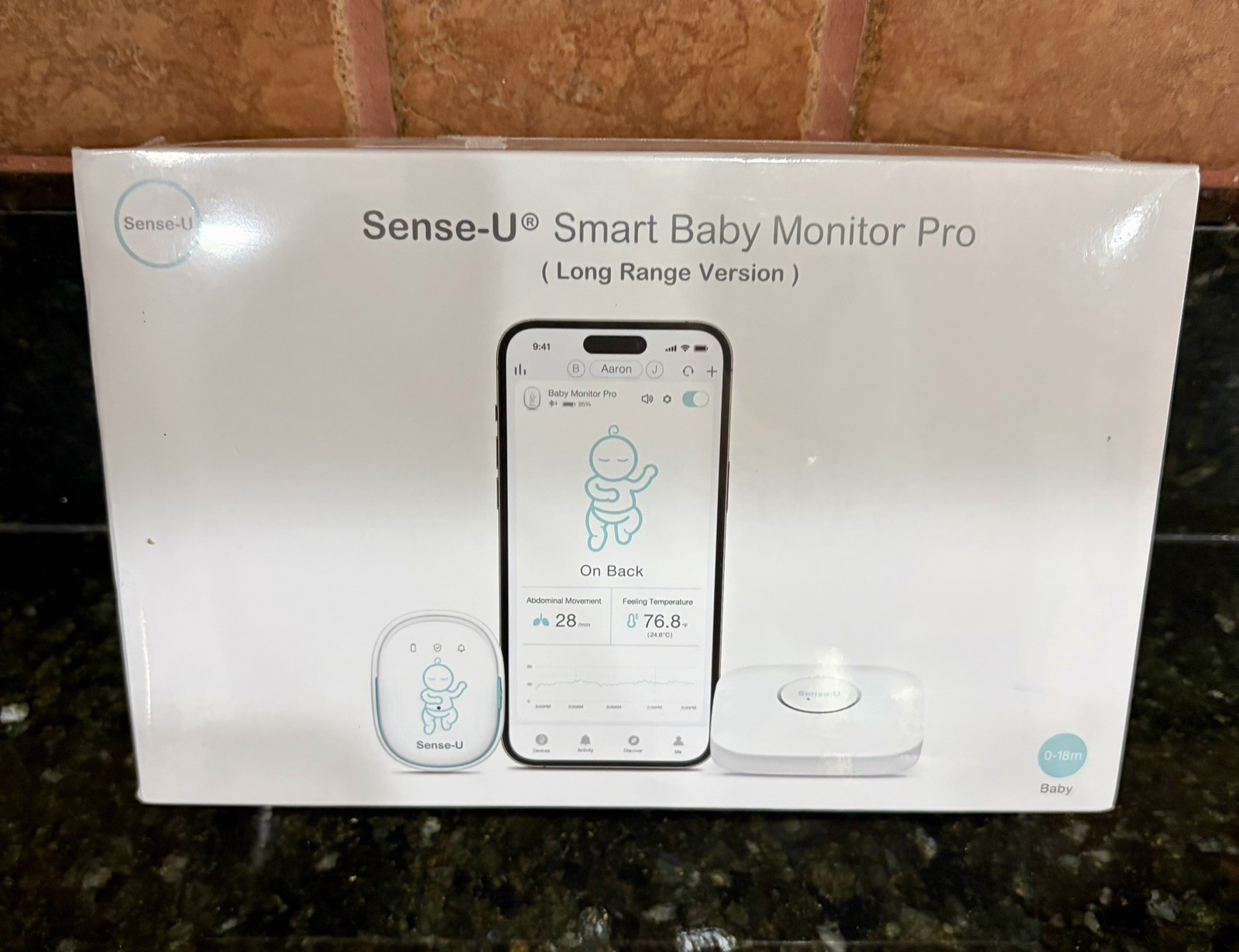 NEW Sense-U Pro Baby Monitor Long Range with Arousal Vibration, Audible Alerts NEW Sense-U Pro Baby Monitor Long Range with Arousal Vibration, Audible Alerts