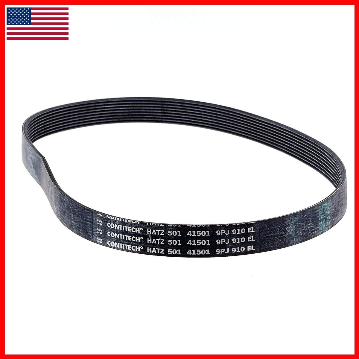 Melton Industrial Diesel Products 50141501 Hatz Diesel Serpentine Belt 9J910