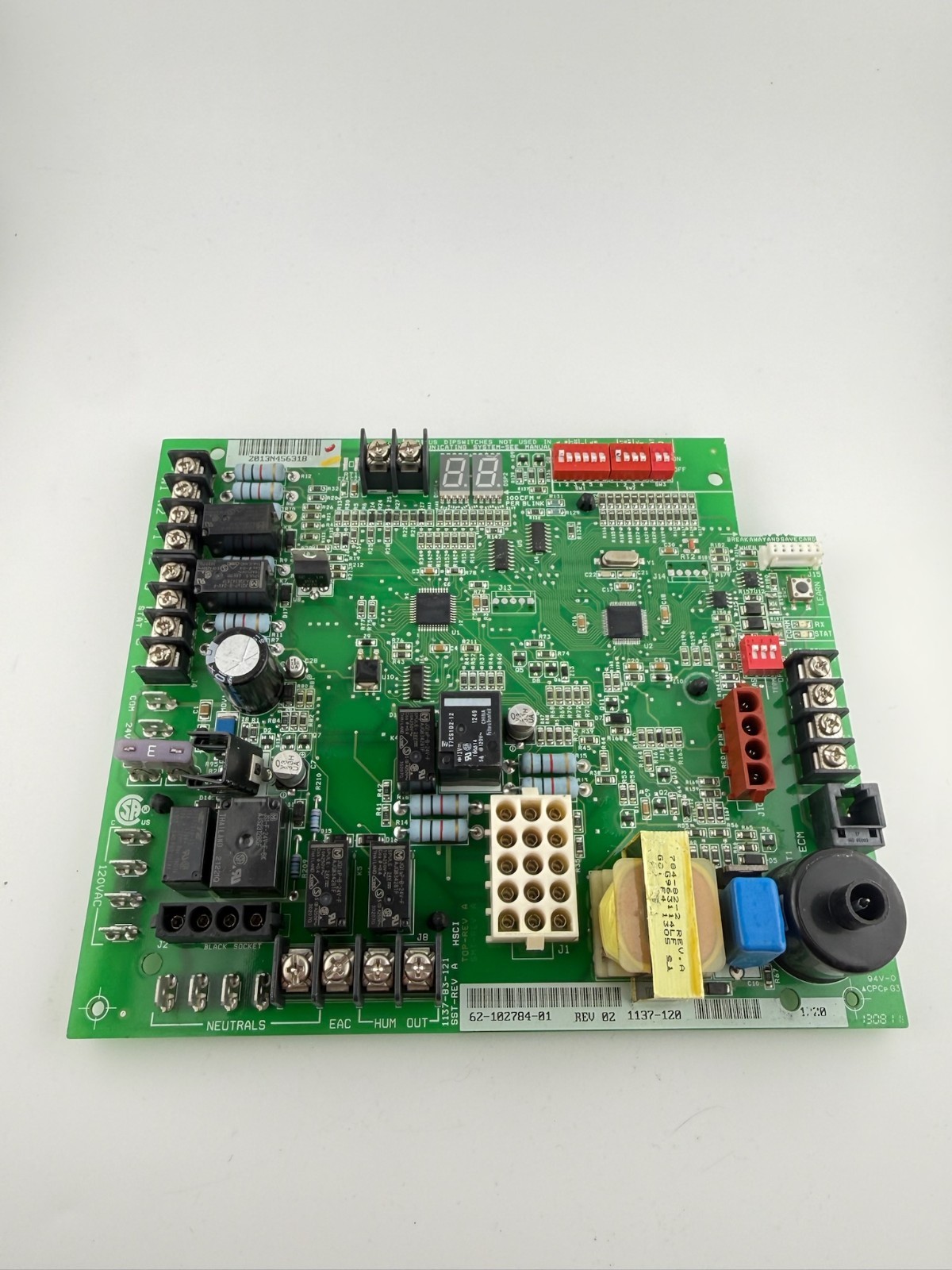 Rheem Ruud 62-102784-01 Furnace Control Circuit Board 1137-120 - 
