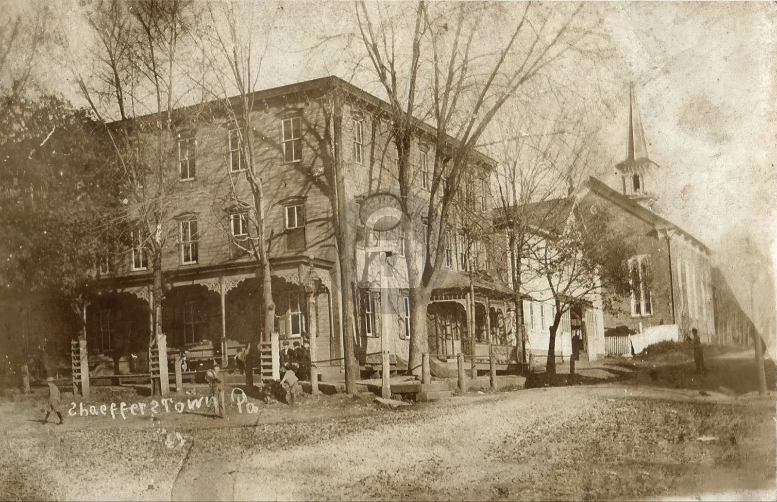 Central House Hotel in Schaefferstown PA Lebanon Co RPPC Photo Postcard COPY Central House Hotel in Schaefferstown PA Lebanon Co RPPC Photo Postcard COPY