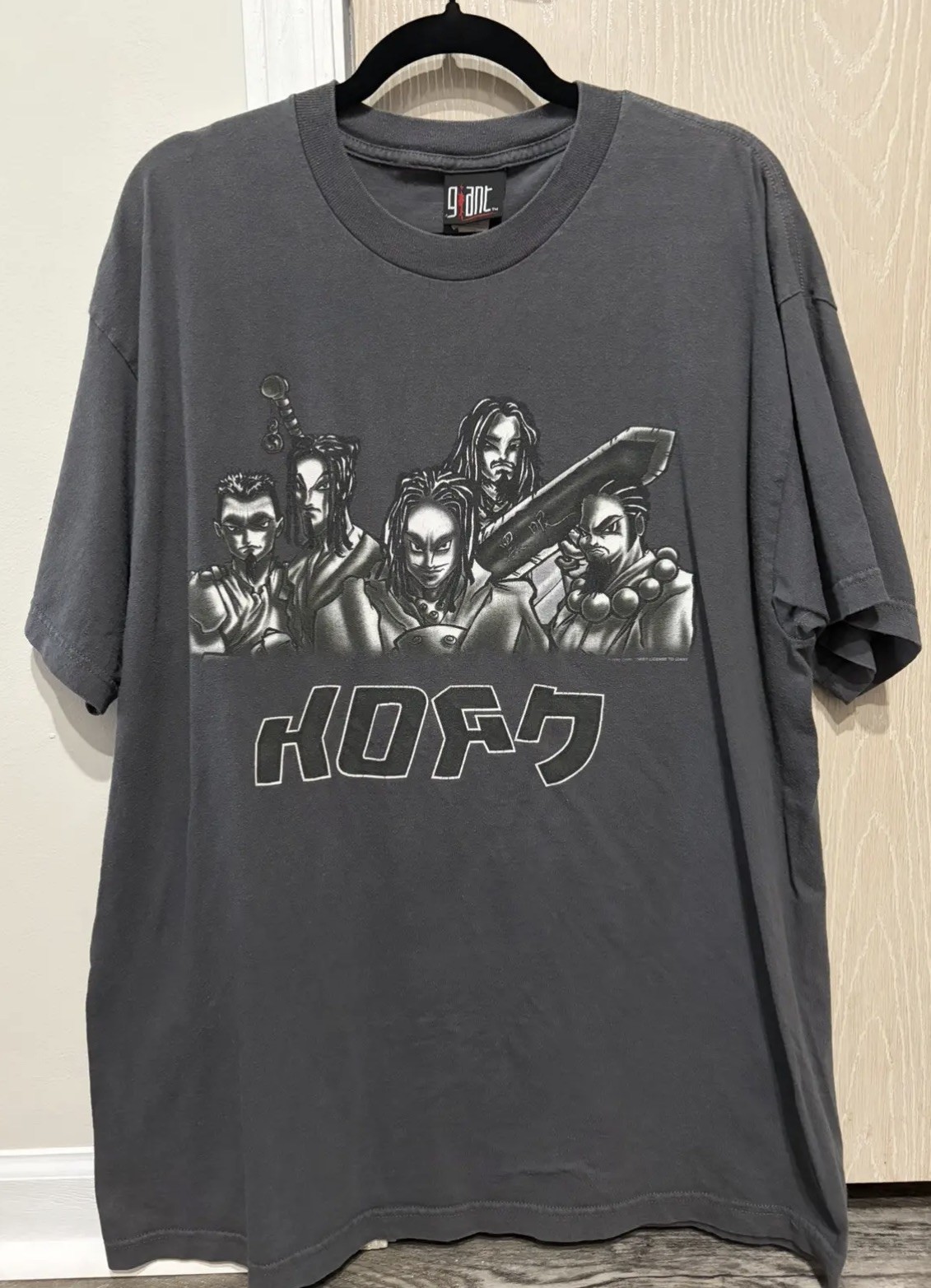 Vintage 1999 KORN BAND T-Shirt Mens LARGE Cartoon Anime RARE
