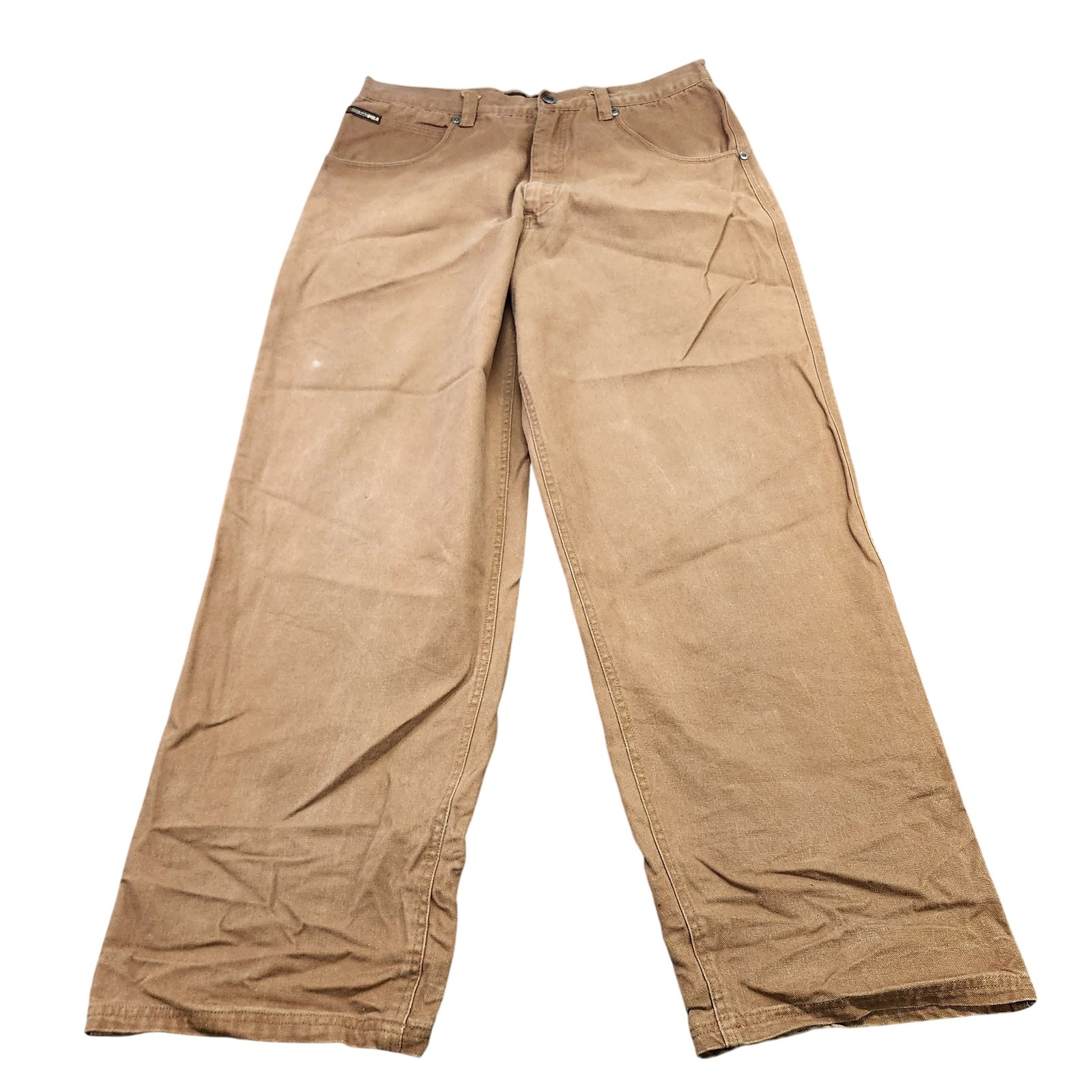 Vintage Southpole Jeans Mens 37x31 Brown Medium Wash Relaxed Wide Leg Denim