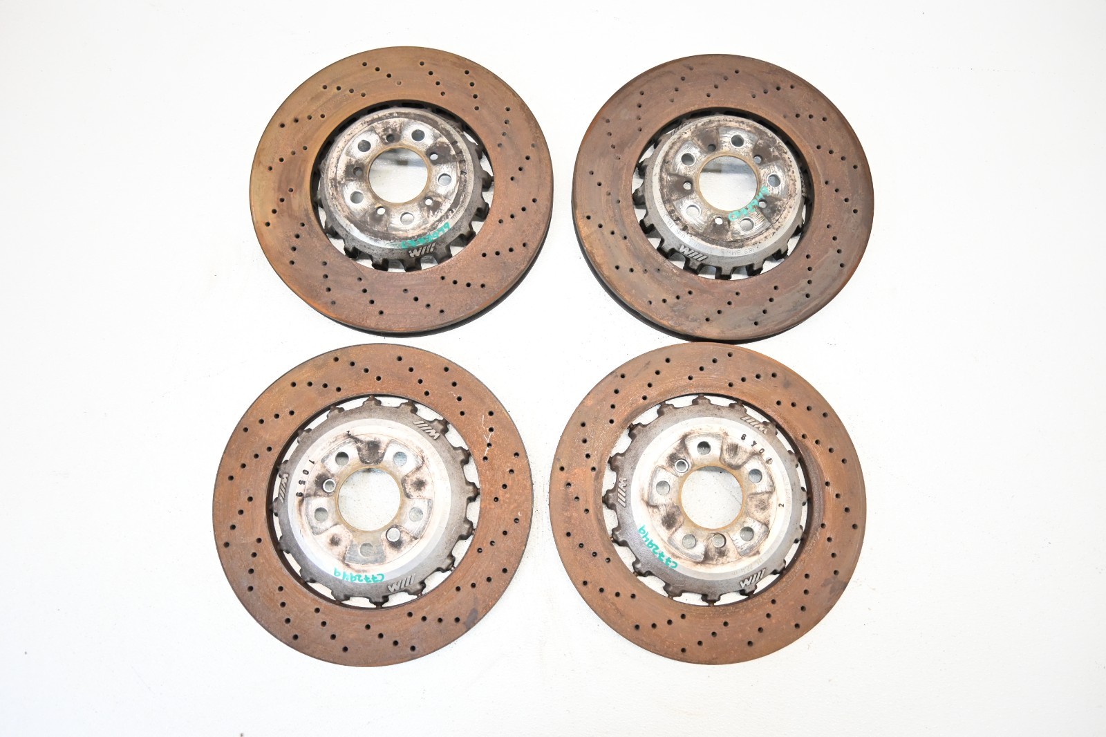 ⭐ 11-18 Bmw F10 M5 M6 Front & Rear Right Left Brake Rotor Disc Set Factory Oem