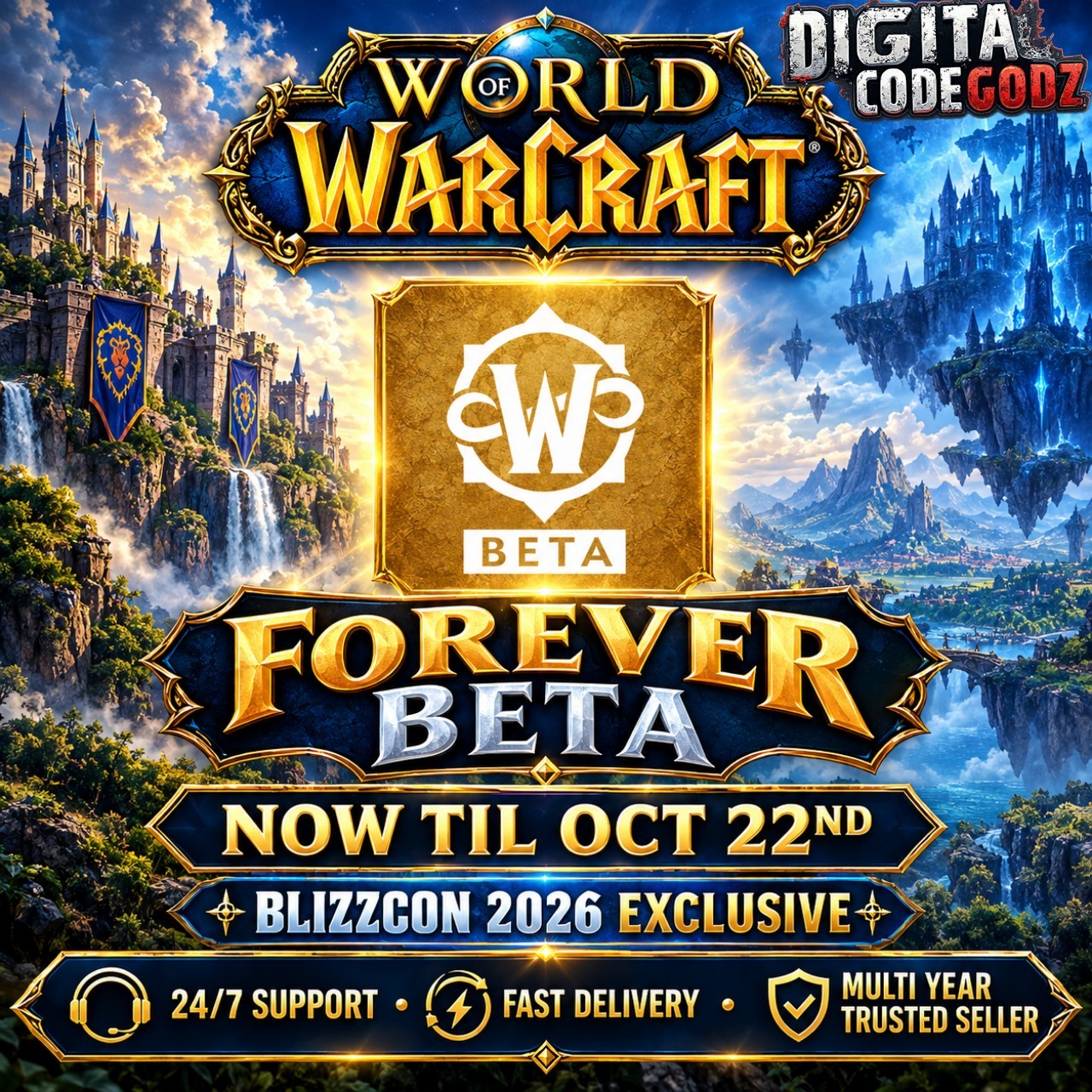 World of Warcraft : Forever Beta WoW Fast Delivery ✔️ Region-Free 🌎 Authentic 