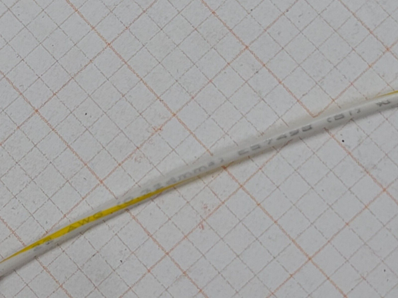 Southwire #22awg 7x30T UL-1569/1007 Hook-Up Wire White w/ Yellow Spiral /100ft