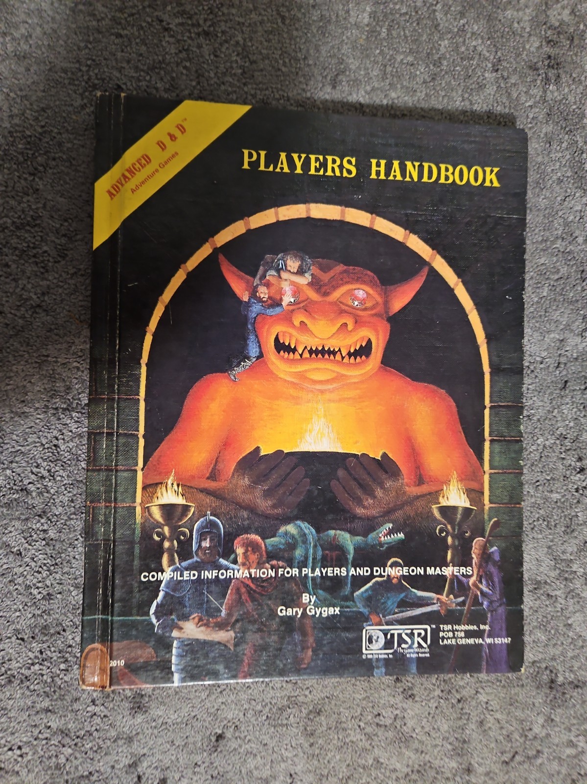 TSR Advanced Dungeons & Dragons Player\'s Handbook 1978 Hardcover 128 pgs.