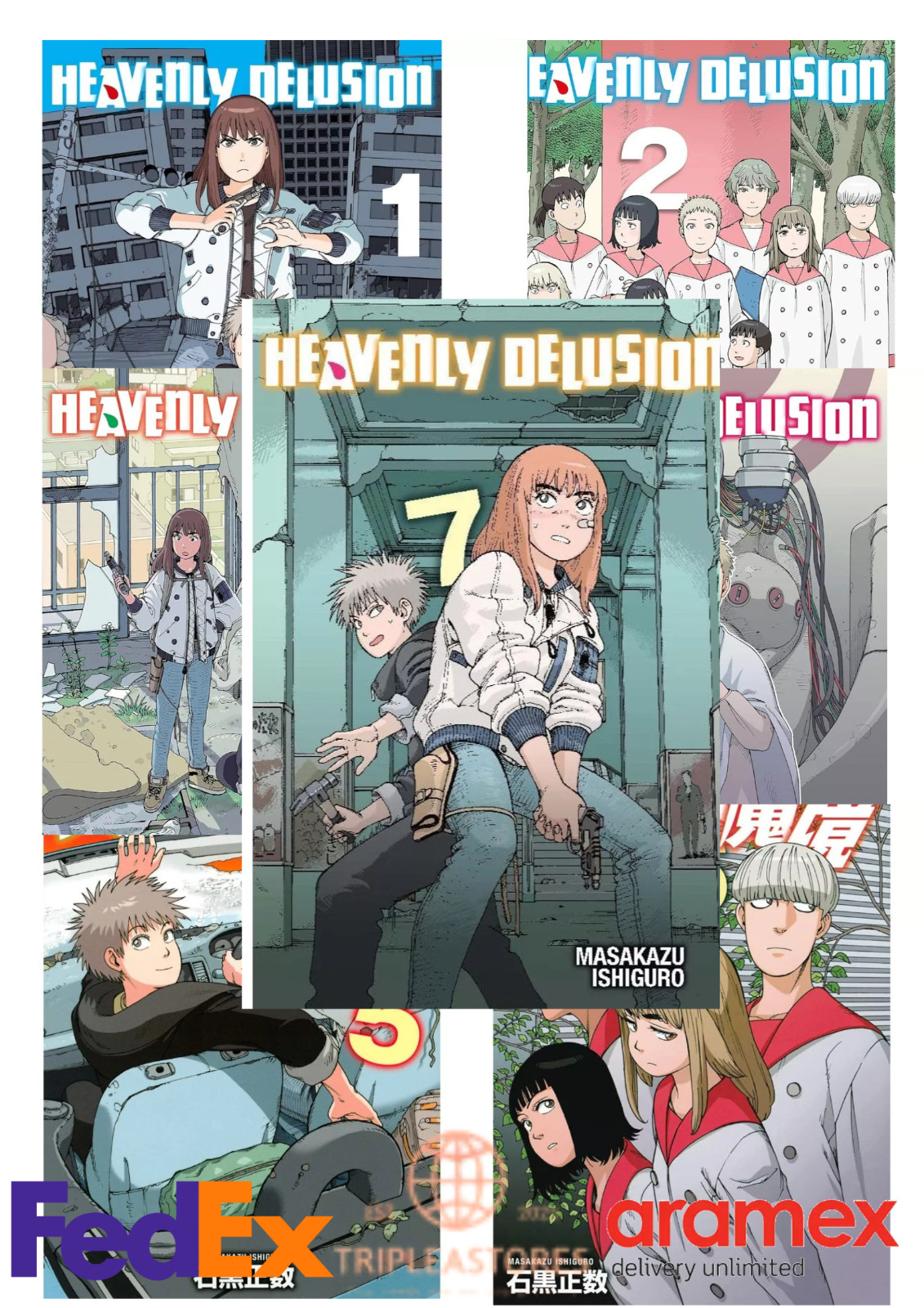 Heavenly Delusion Vol 1-7 Manga English Full Set Comic New by Masakazu Ishiguro