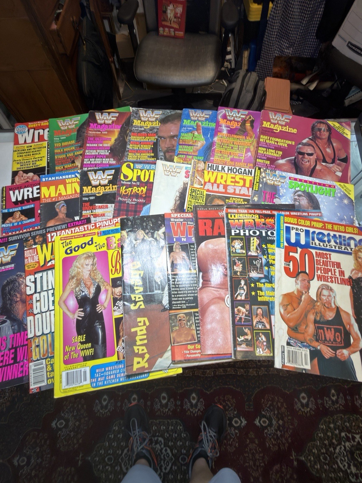 WWF Magazine Lot Of 22 1981-1999 WWE ECW Vintage The Wrestler Spotlight Raw