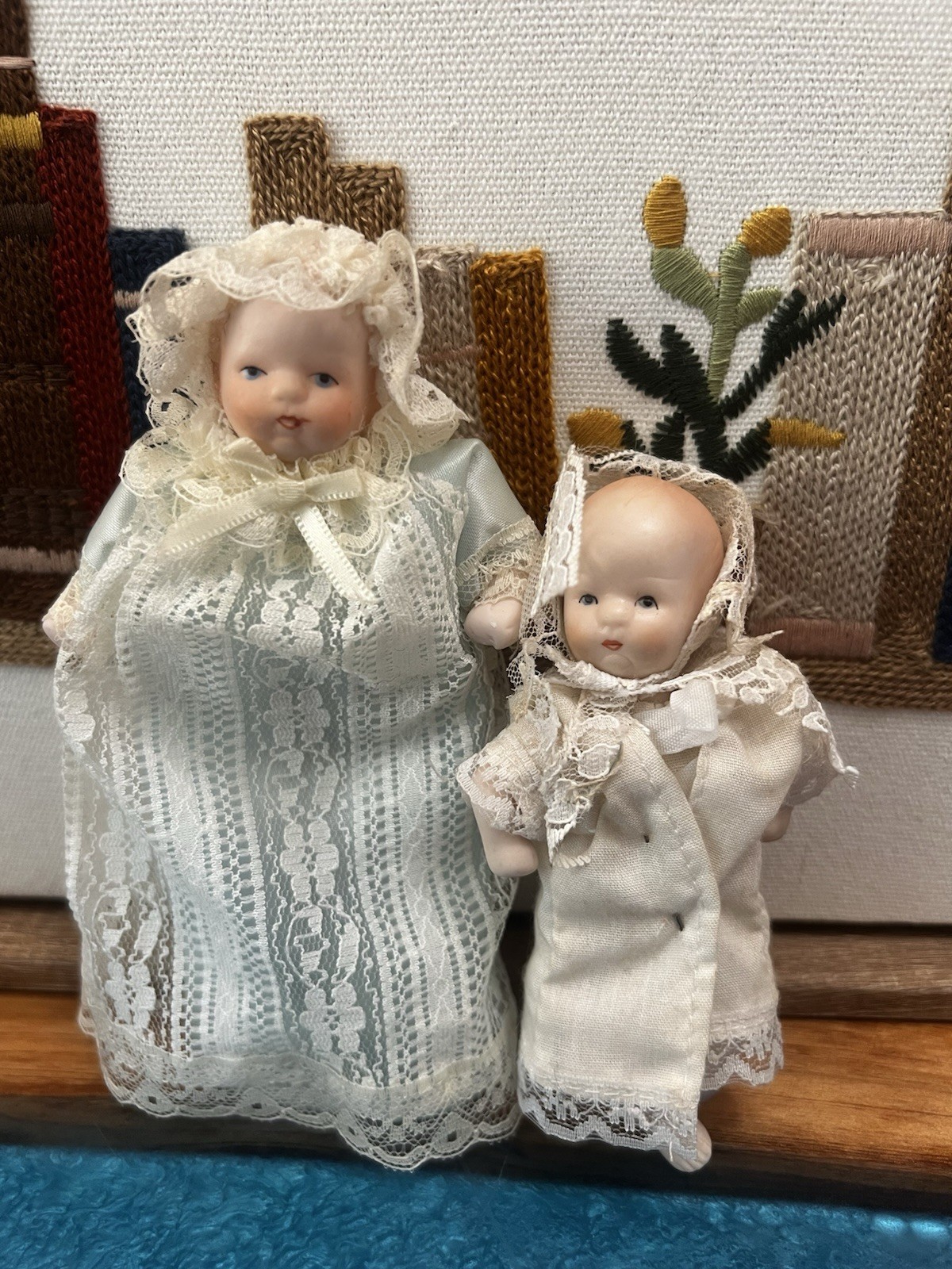 Vintage Bisque  Jointed Doll w/Cloth Body