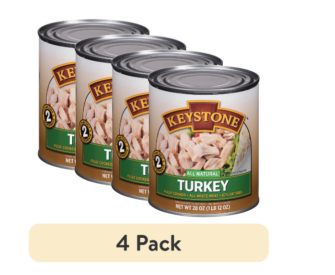 [HOT SALE] (4 Pack) All Natural Turkey, 28 Oz Can, NEW USA 