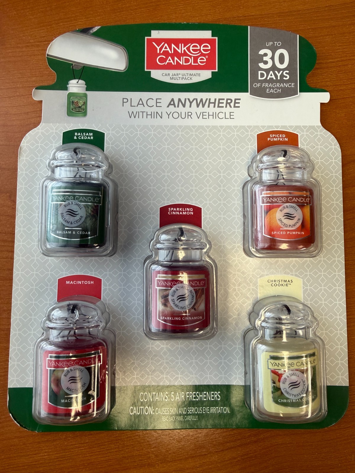Yankee Candle Car Jar Ultimate Variety Pack Air Fresheners 5 Count NEW