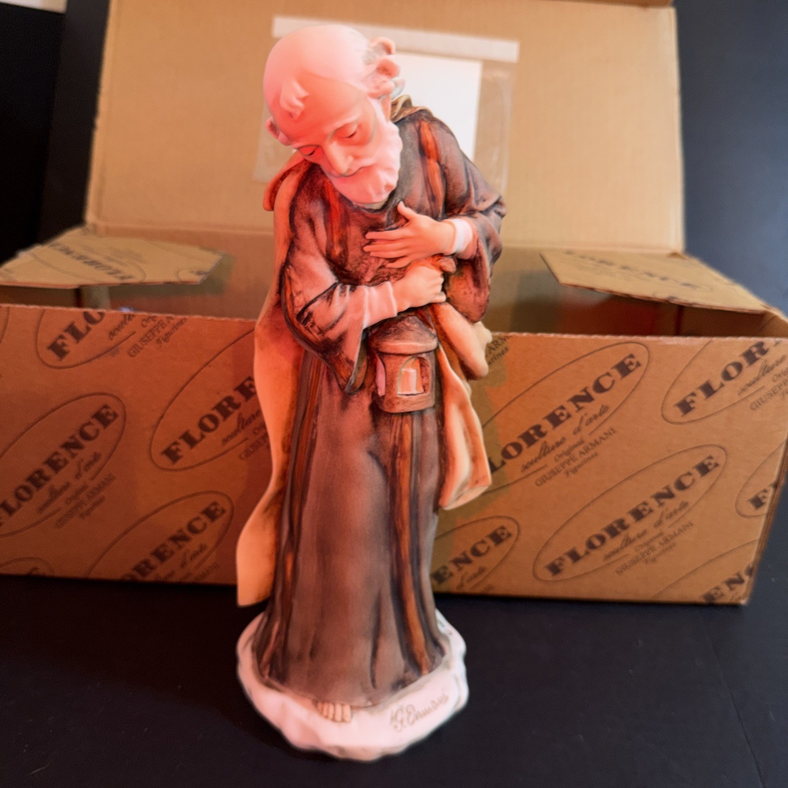 Vintage St. Joseph Sculpture Figurine 1983 Giuseppe Armani Porcelain Florence Vintage St. Joseph Sculpture Figurine 1983 Giuseppe Armani Porcelain Florence