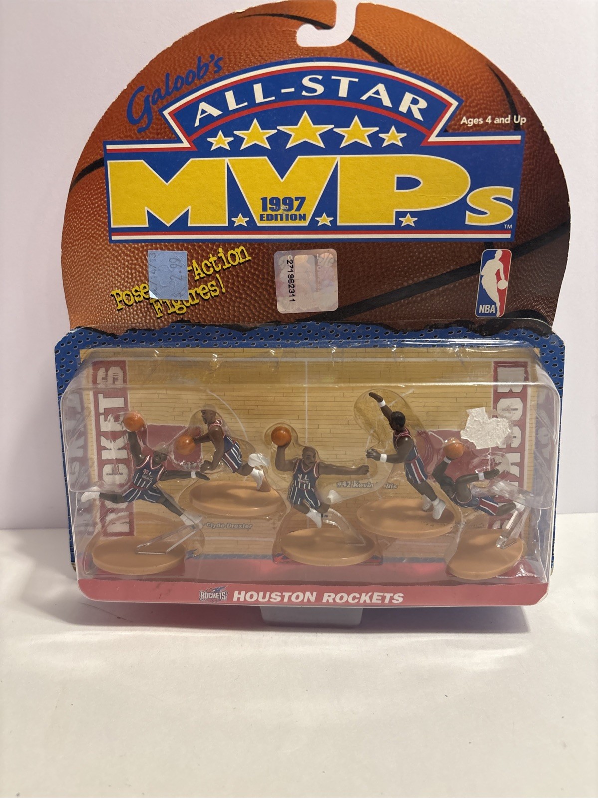Houston Rockets Galoob\'s All Star MVPs Basketball Figures NBA 1997 Brand New Houston Rockets Galoob\'s All Star MVPs Basketball Figures NBA 1997 Brand New