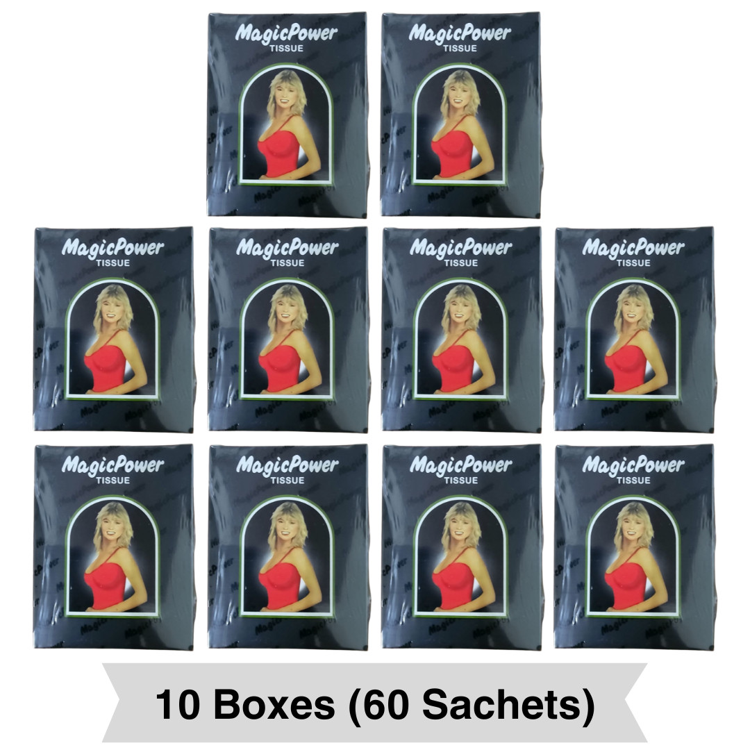10 Boxes Super Magic Man Antiseptic Tissue (60 Sachets) Delayed Ejaculation