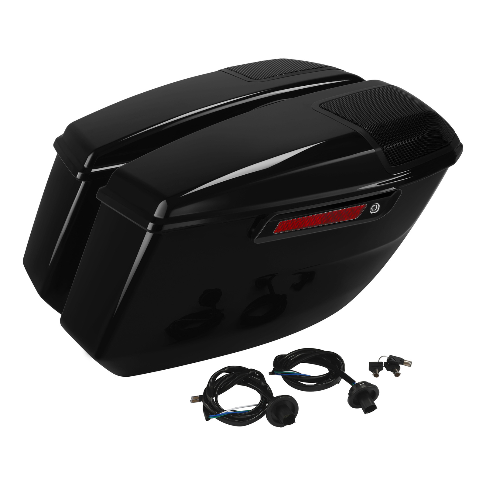 Vivid Black Saddlebags Fit For Harley Touring CVO Road Street Glide 2023-2026 25