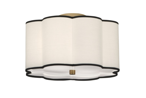 Robert Abbey D2139 Axis 2 Light 15 inch Blackened Antique Nickel Flushmount Robert Abbey D2139 Axis 2 Light 15 inch Blackened Antique Nickel Flushmount