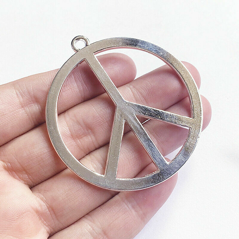 X LARGE PEACE SIGN SYMBOL LOVE HIPPIE pendant 26