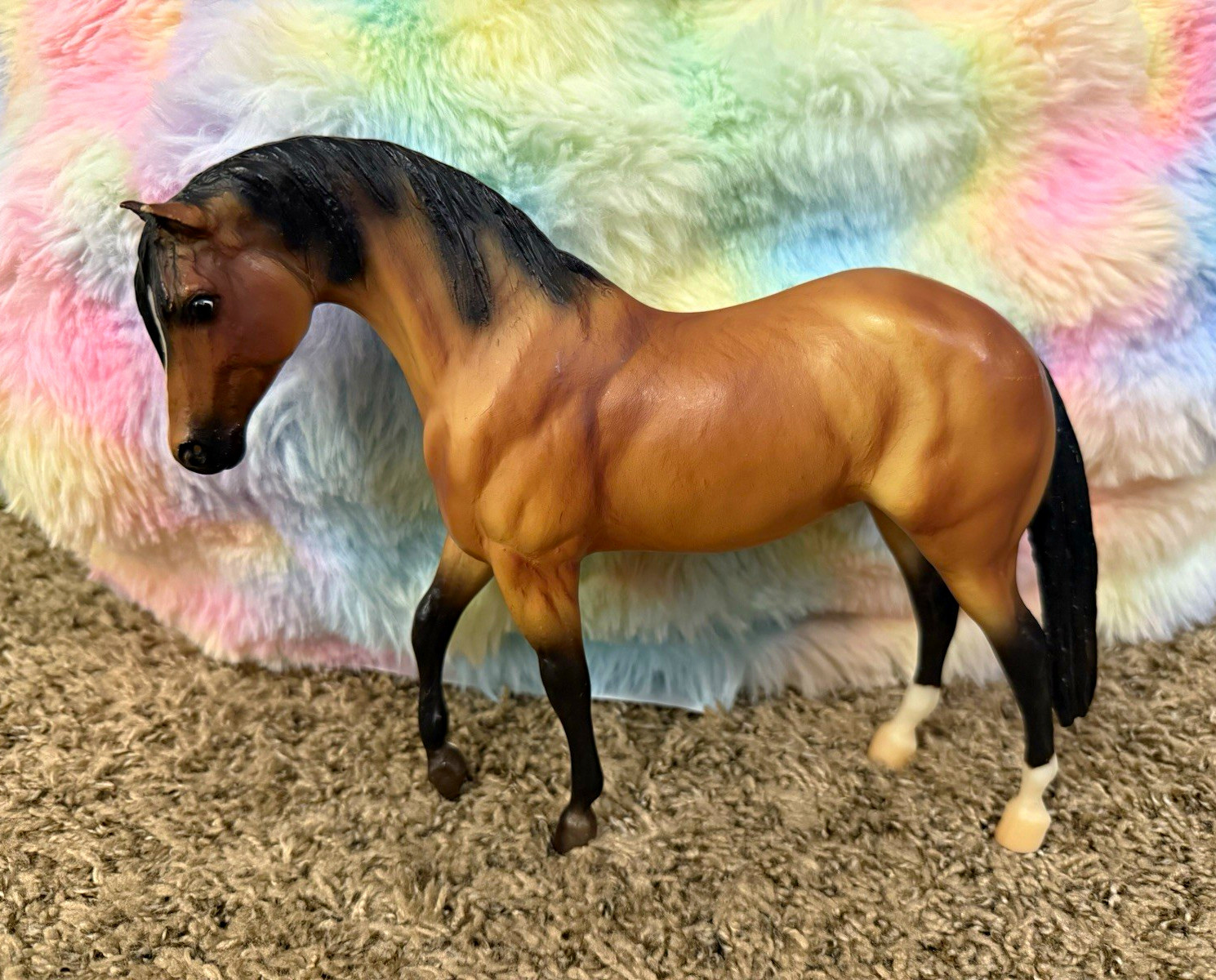 Breyer Traditional Plastic Model Horse Classic size Buckskin Lusitano Mare Breyer Traditional Plastic Model Horse Classic size Buckskin Lusitano Mare