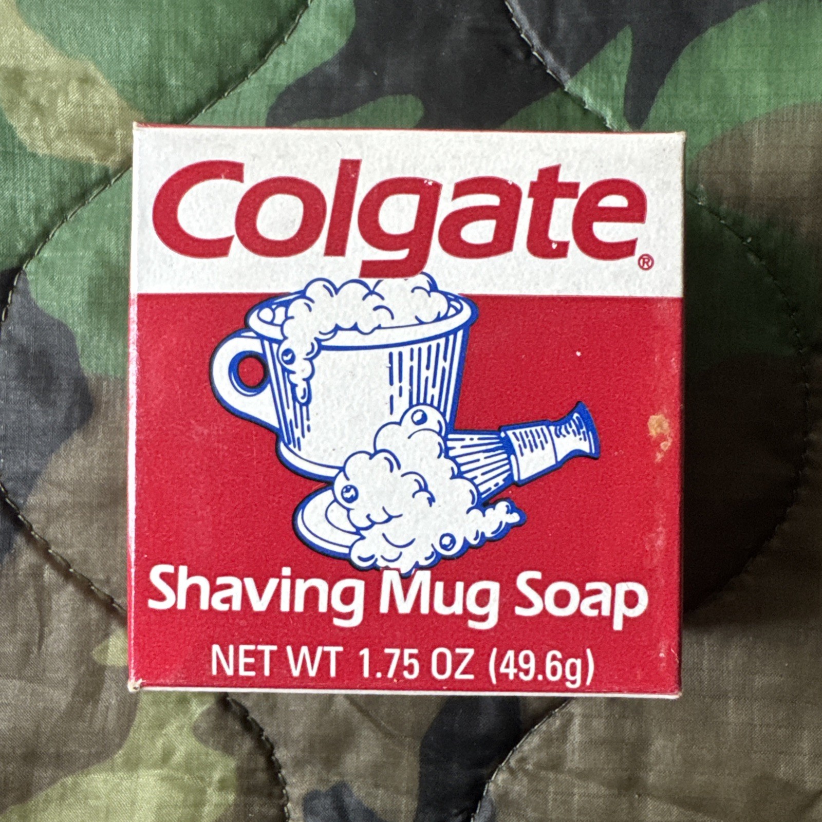 Vintage Colgate Shaving Mug Soap Unused With Box NOS Open Box