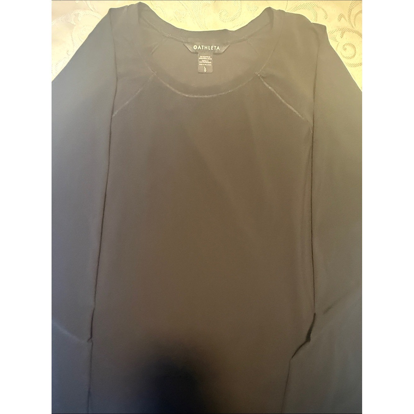 Athleta Black Long Sleeve Crew Top Athleta Black Long Sleeve Crew Top