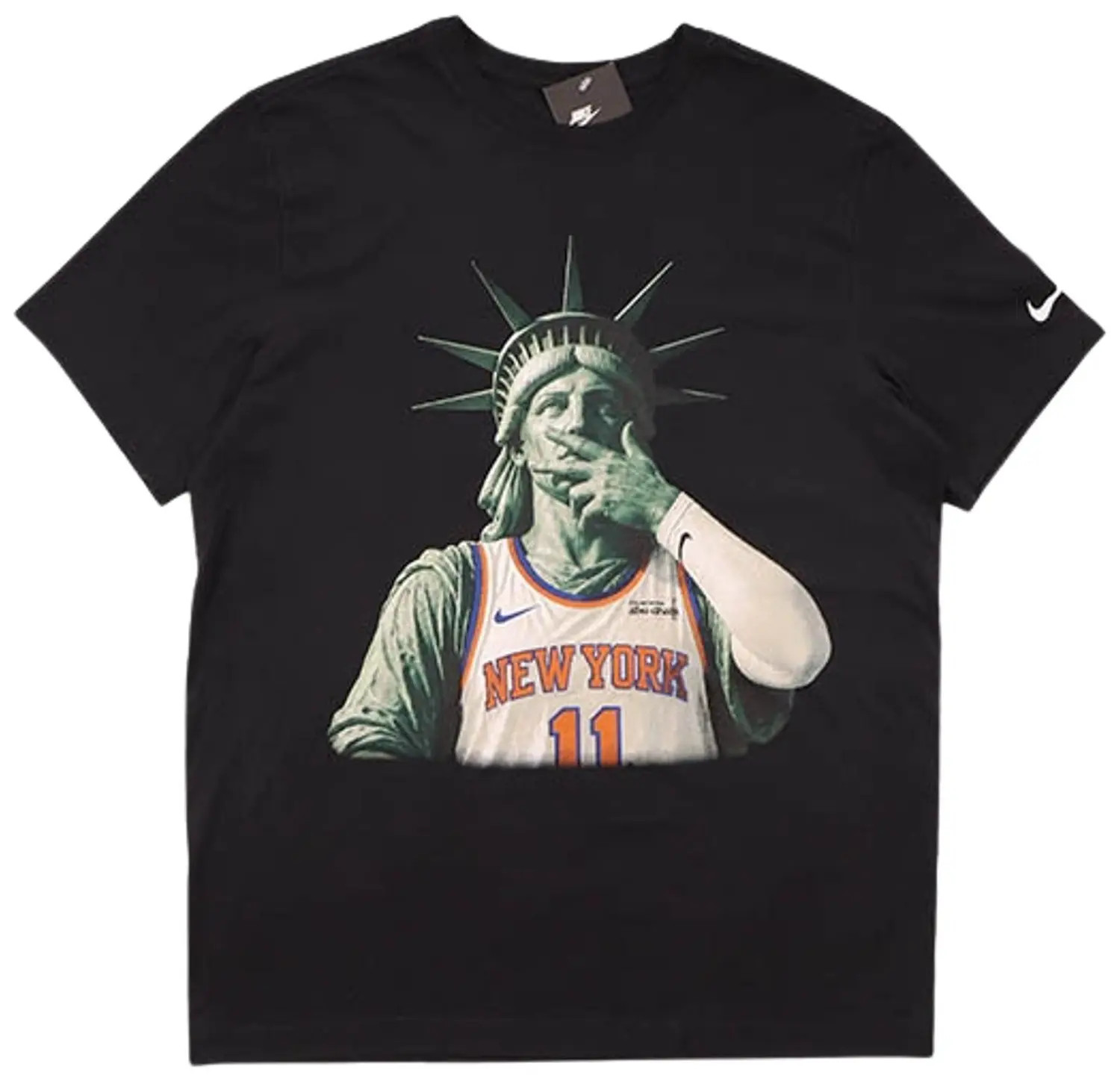Nike Jalen Brunson Statue of liberty New York Knicks king t-Shirt Champions