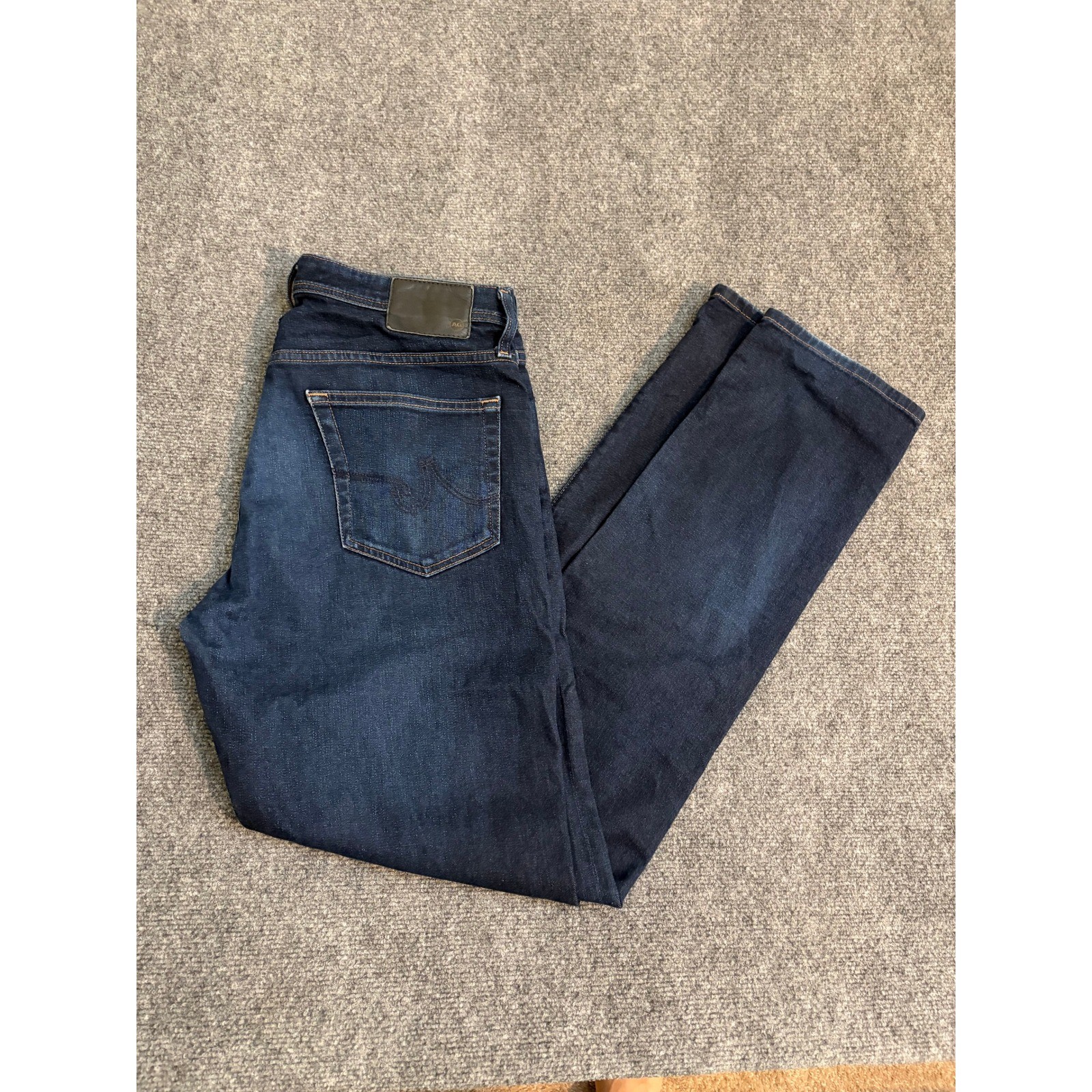 AG Adriano Goldschmied Everett Slim Straight Jeans Dark Wash 35x34 1794HYIHAGO