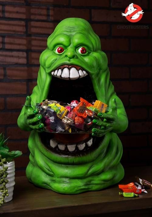 Halloween 21.5-Inch Ghostbusters Slimer Candy Bowl Decoration