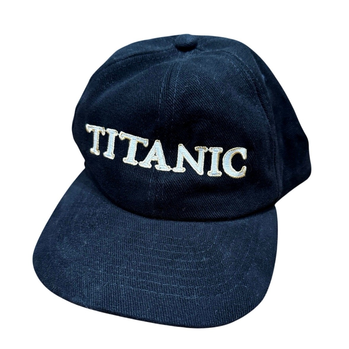 Vintage 1997 Titanic MoviePromo Snapback Hat Black Embroidered Mohrs memorabilia