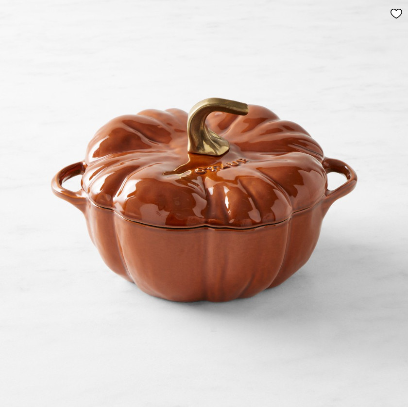 Staub Enameled Cast Iron Pumpkin Cocotte, 3.5-Qt Staub Enameled Cast Iron Pumpkin Cocotte, 3.5-Qt