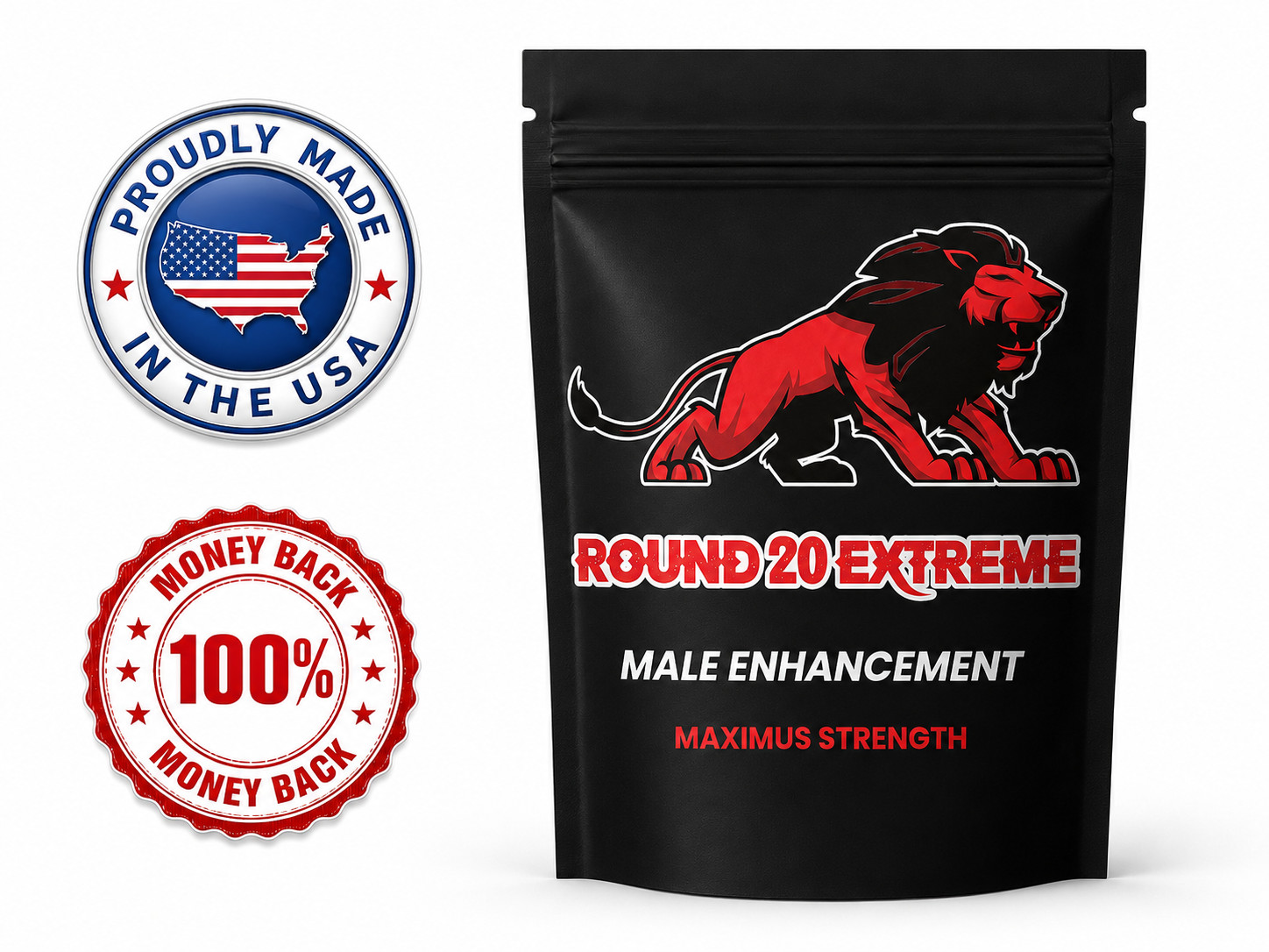Male Enhancing Support Supplement, ROUND 20 EXTREME, ENLARGE,MENT - 12 TABLET