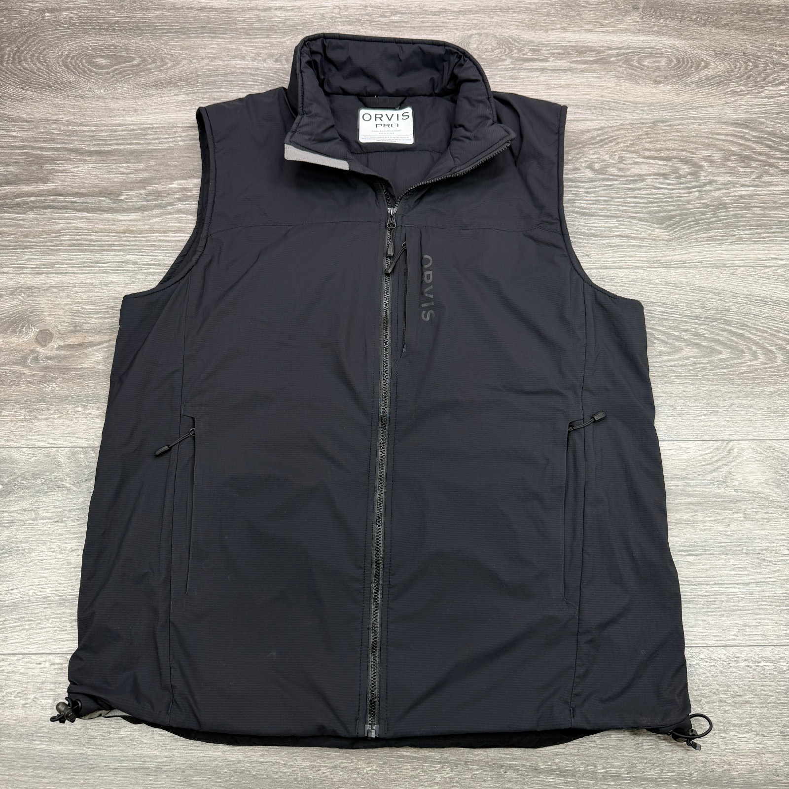 Orvis PRO Insulated Vest Men Medium Black PrimaLoft Polartec Fly Fishing Outdoor