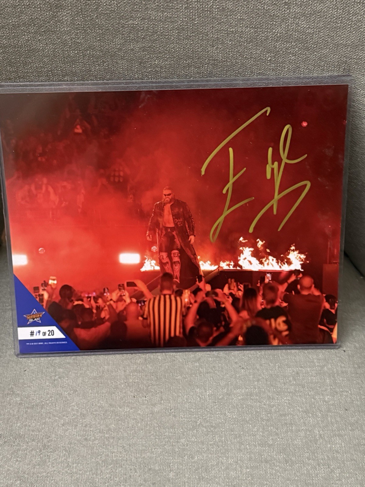 Edge Autographed Photo WWE SummerSlam #19/20 WWE Authentic Original Signed Edge Autographed Photo WWE SummerSlam #19/20 WWE Authentic Original Signed