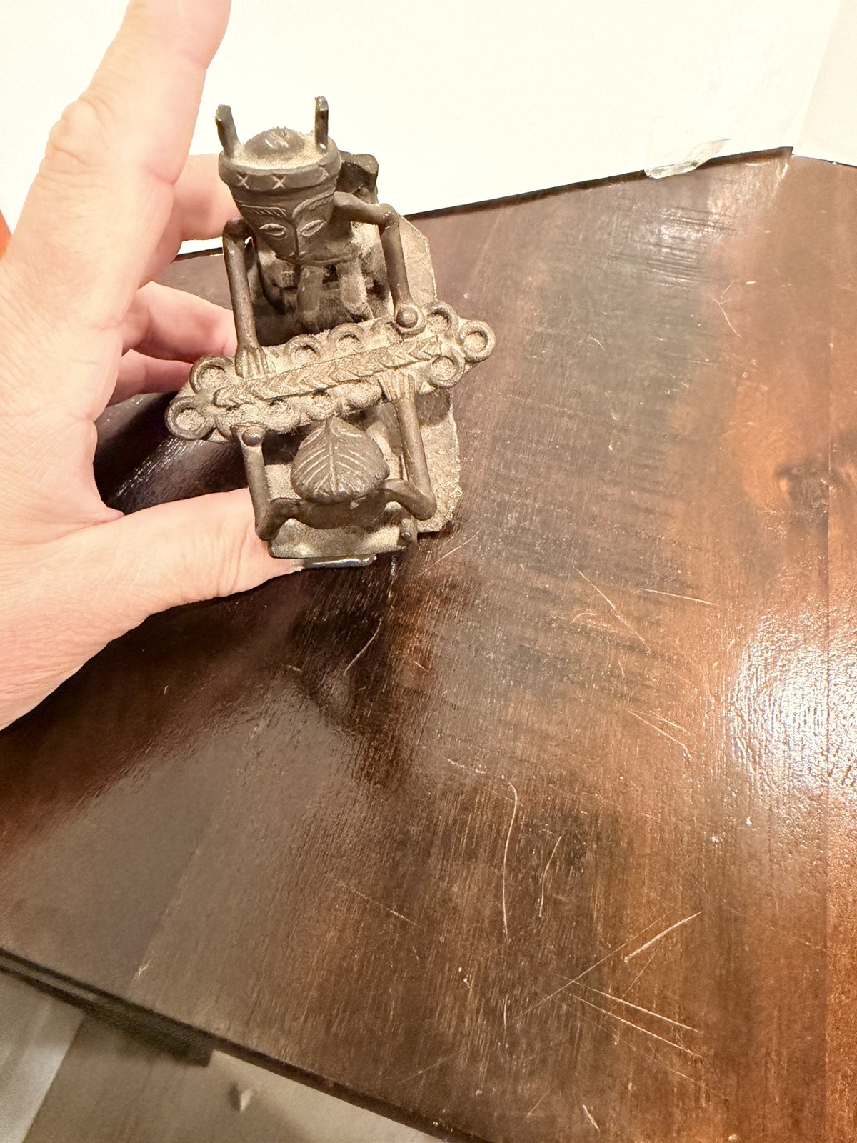 Antique Ashanti Bronze Sculpture of a Mancala Game Antique Ashanti Bronze Sculpture of a Mancala Game