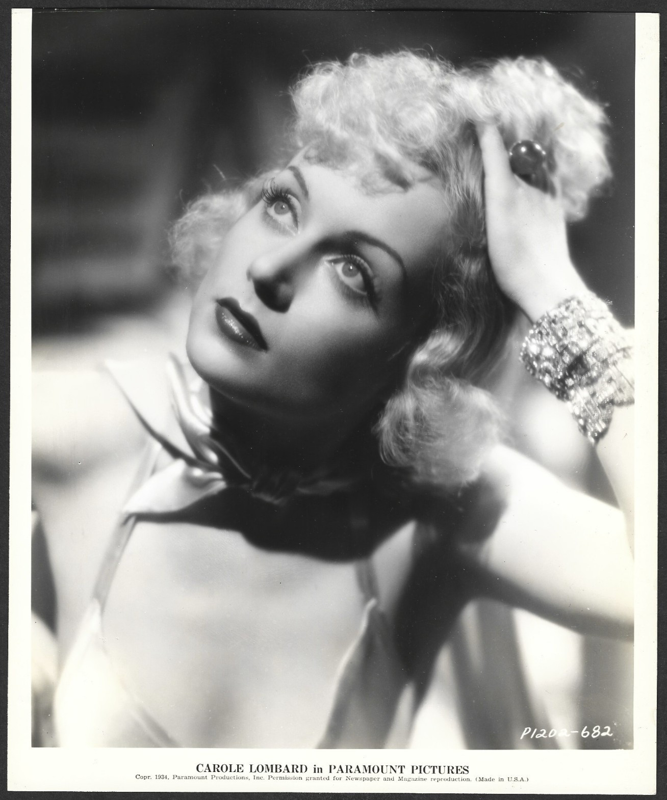 CAROLE LOMBARD VINTAGE ORIGINAL PHOTO HOLLYWOOD ACTRESS 1934 GORGEOUS PORTRAIT