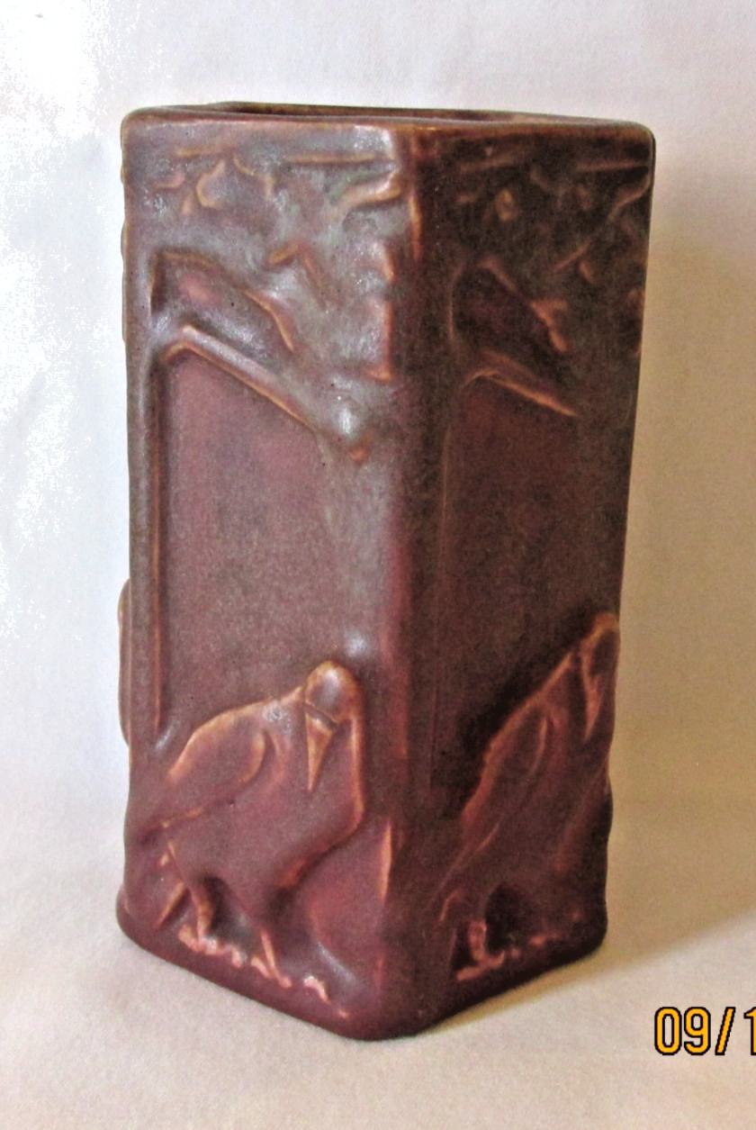 Rookwood Pottery Shape #1795 1924 Raven Vase/Pencil Holder