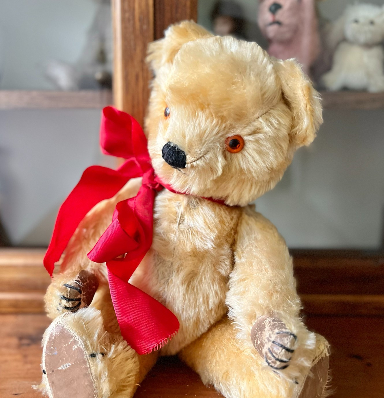 Vintage Chad Valley Mohair Teddy Bear, 1950s 38cm (15