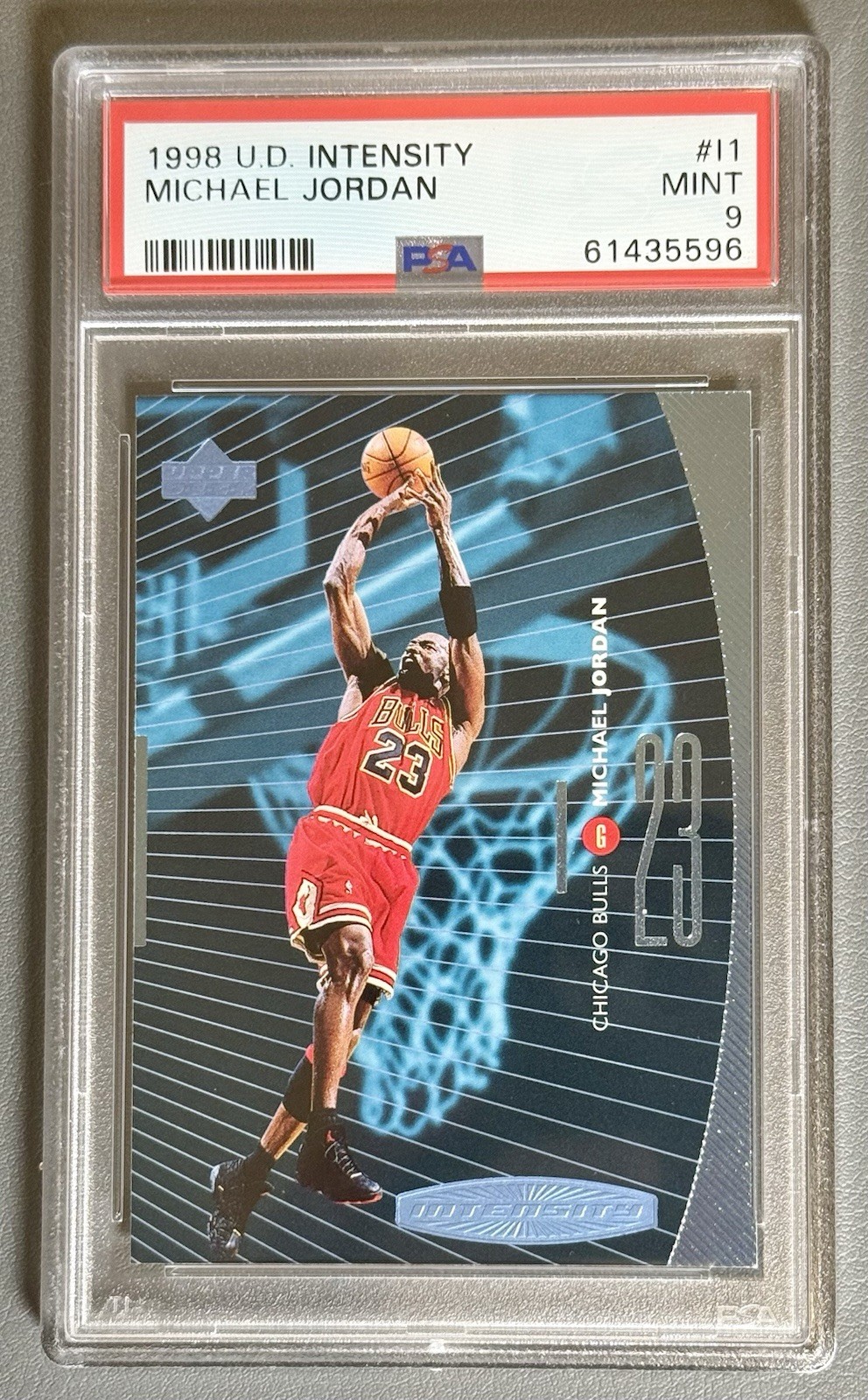 1998-99 Upper Deck Intensity Michael Jordan #I1 PSA 9 Chicago Bulls NBA Card