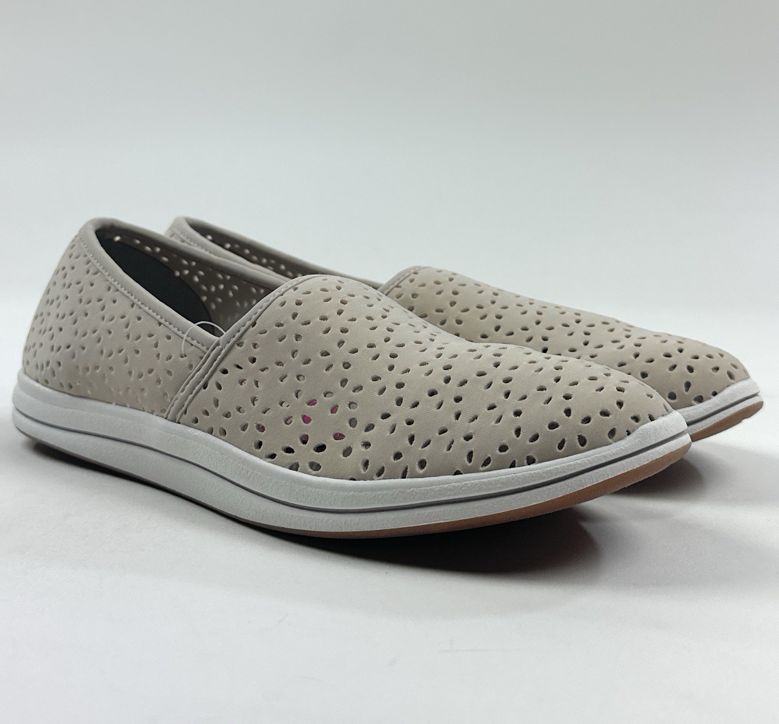 Clarks Breeze Emily Cloudsteppers Womens 10 Shoes Light Taupe Comfort 26171369