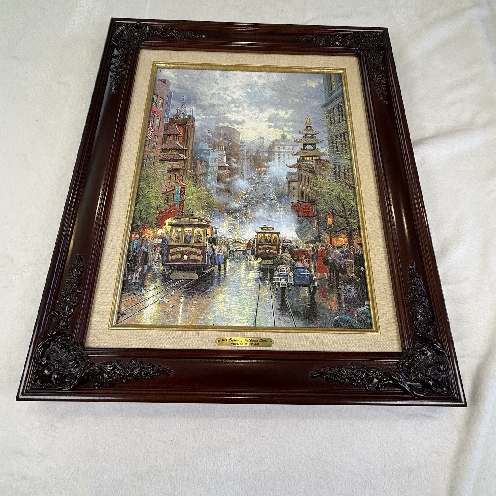 Thomas Kinkade San Francisco California Street 1997 Edition 11 Canvas Framed COA