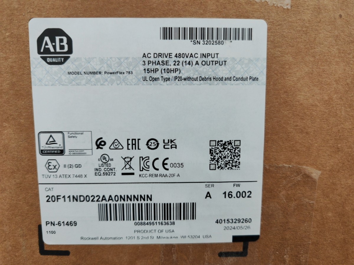 NEW Allen Bradley 20F11ND022AA0NNNNN Real US Stock Local