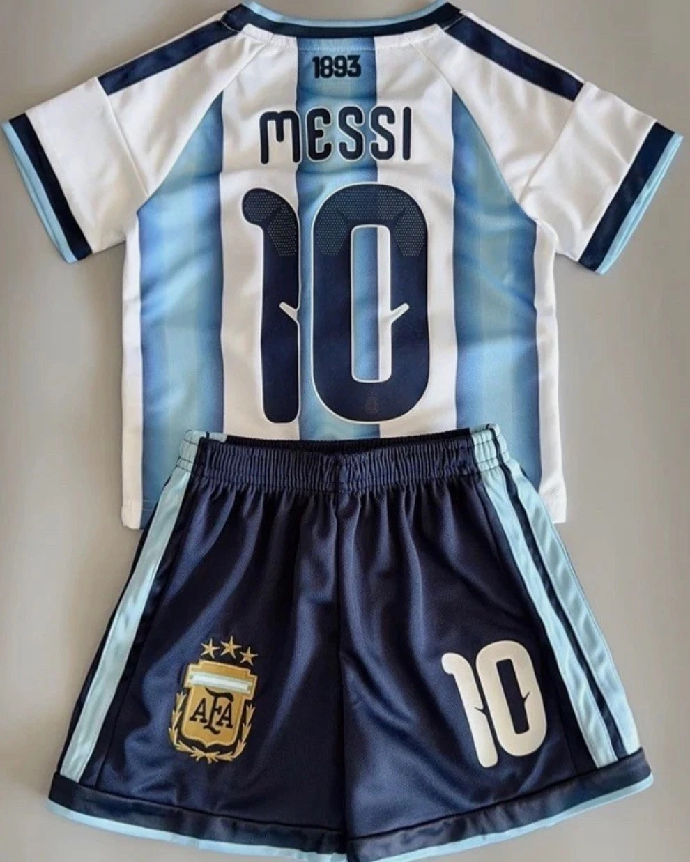 HOT ITEM Youth Kid Lionel Messi #10 Home Jersey Set with Shorts All Size HOT ITEM Youth Kid Lionel Messi #10 Home Jersey Set with Shorts All Size