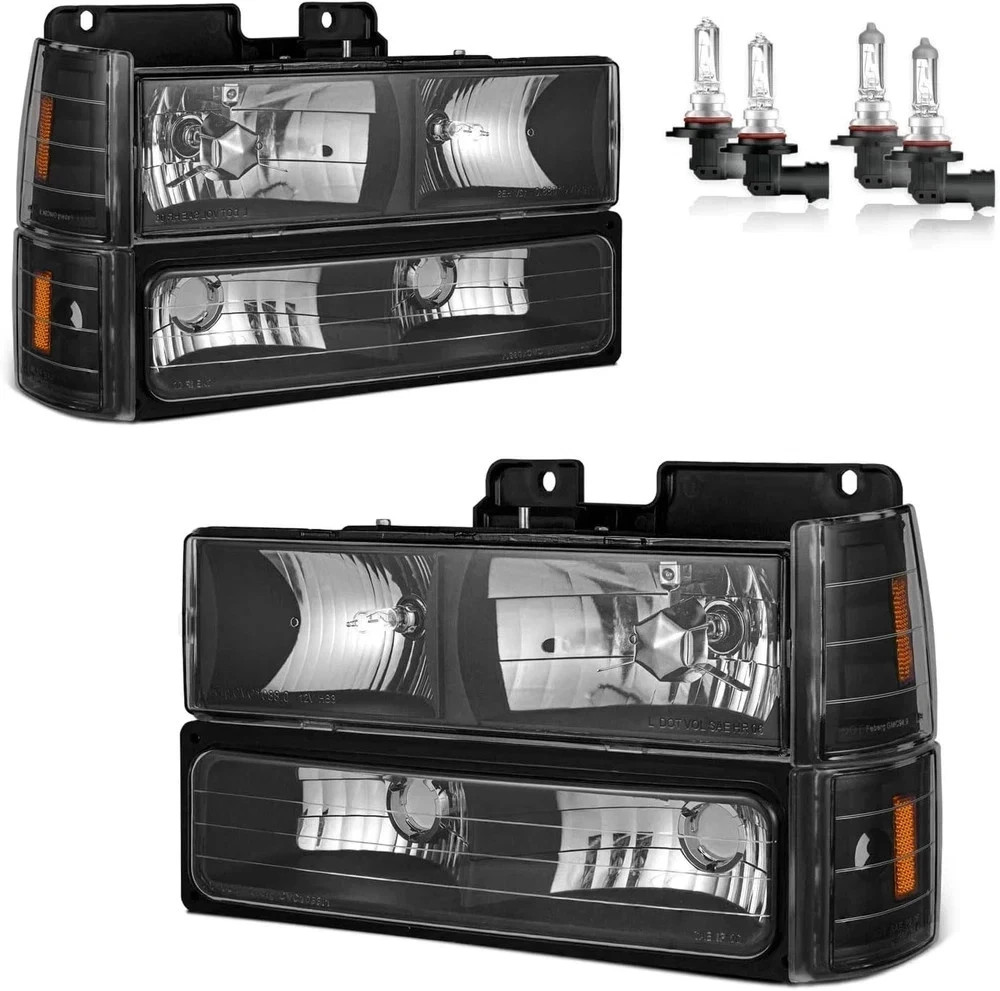 1992-1998 Chevy C10 C/K 1500 2500 3500 Silverado Tahoe Headlights Left Right