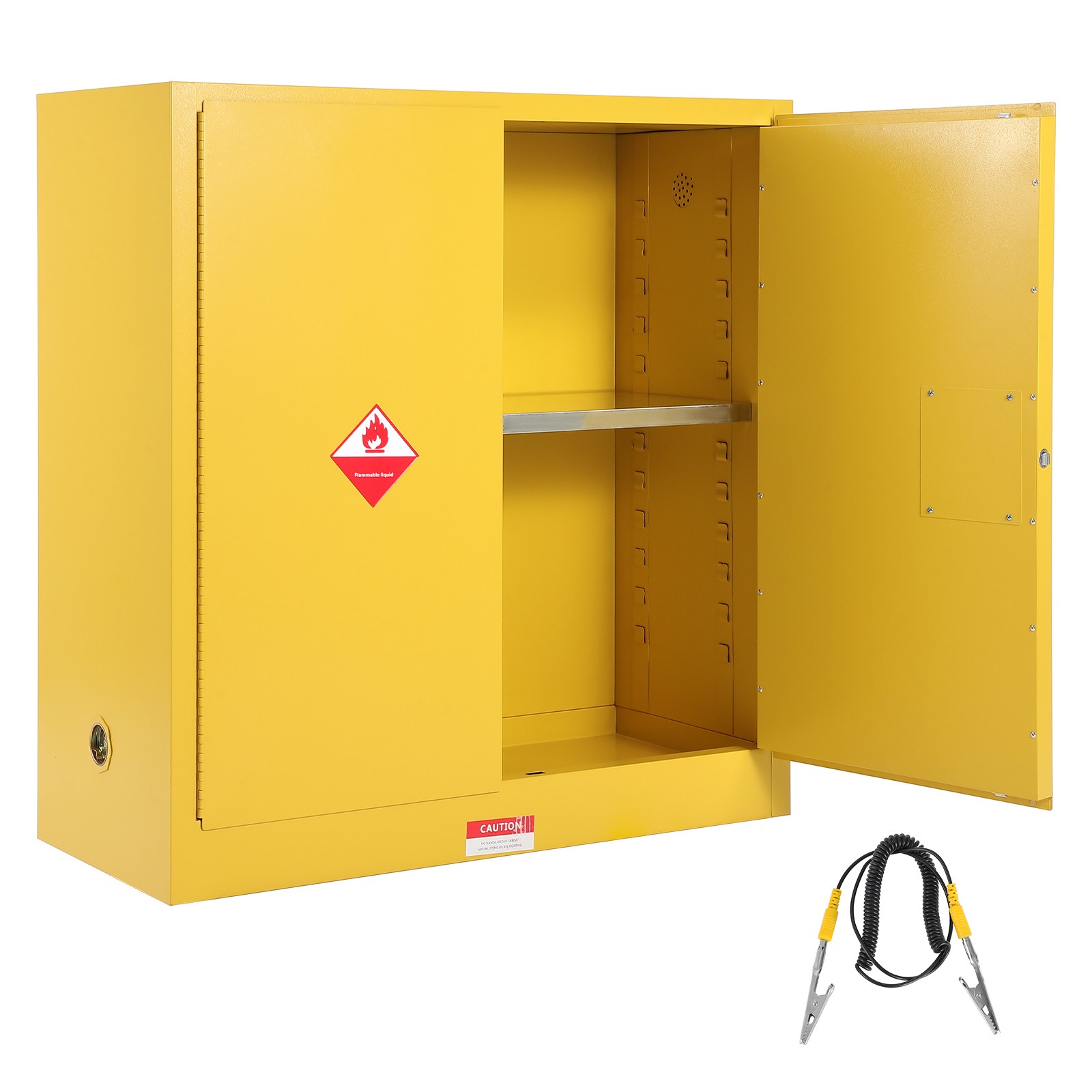 Garvee 30Gal Safety Storage Cabinet Fire Resistant Steel 3-Point Lock Workshop Garvee 30Gal Safety Storage Cabinet Fire Resistant Steel 3-Point Lock Workshop