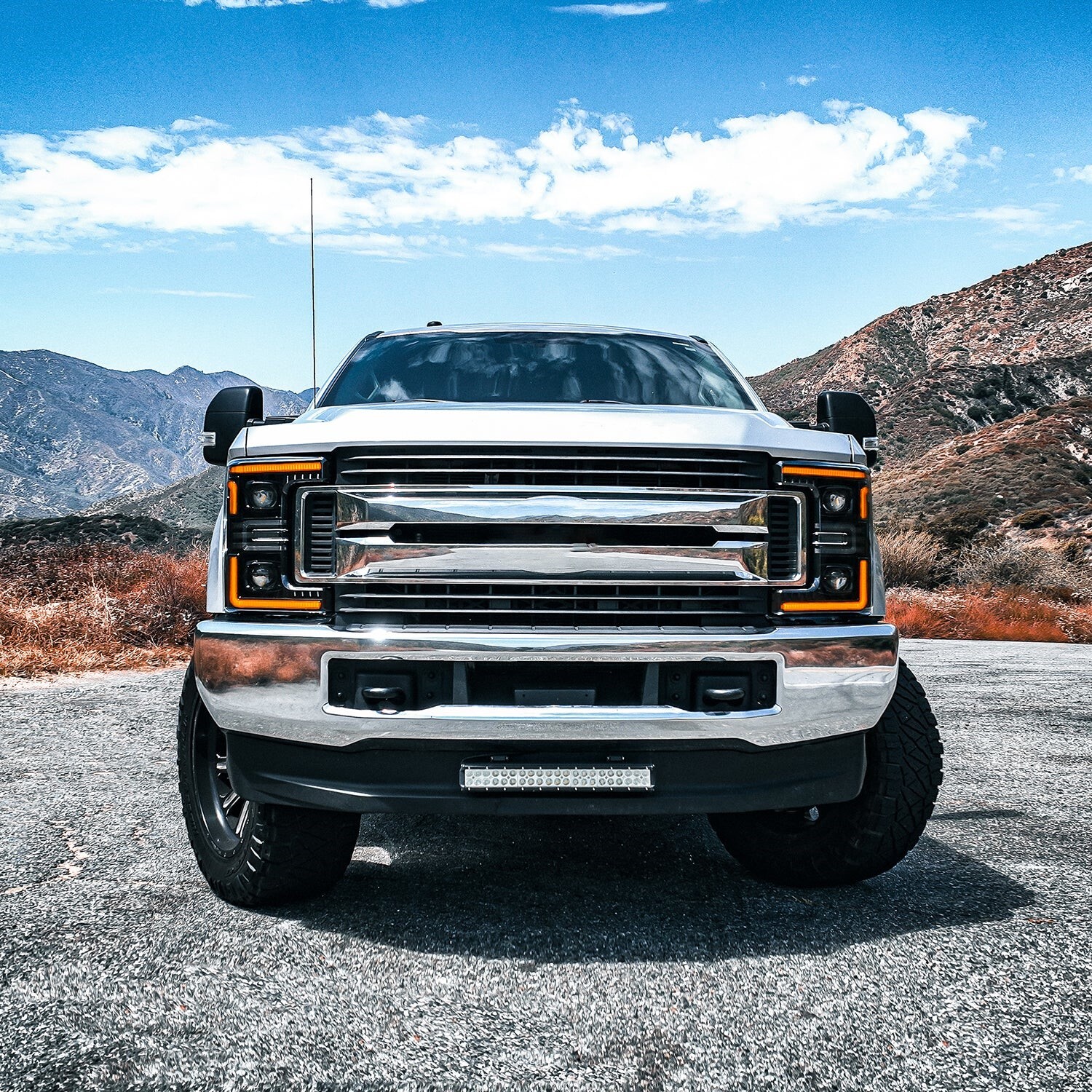 AlphaRex α-Black Pro MKII Projector Headlights For 2017-2019 Ford F250 F350 F450