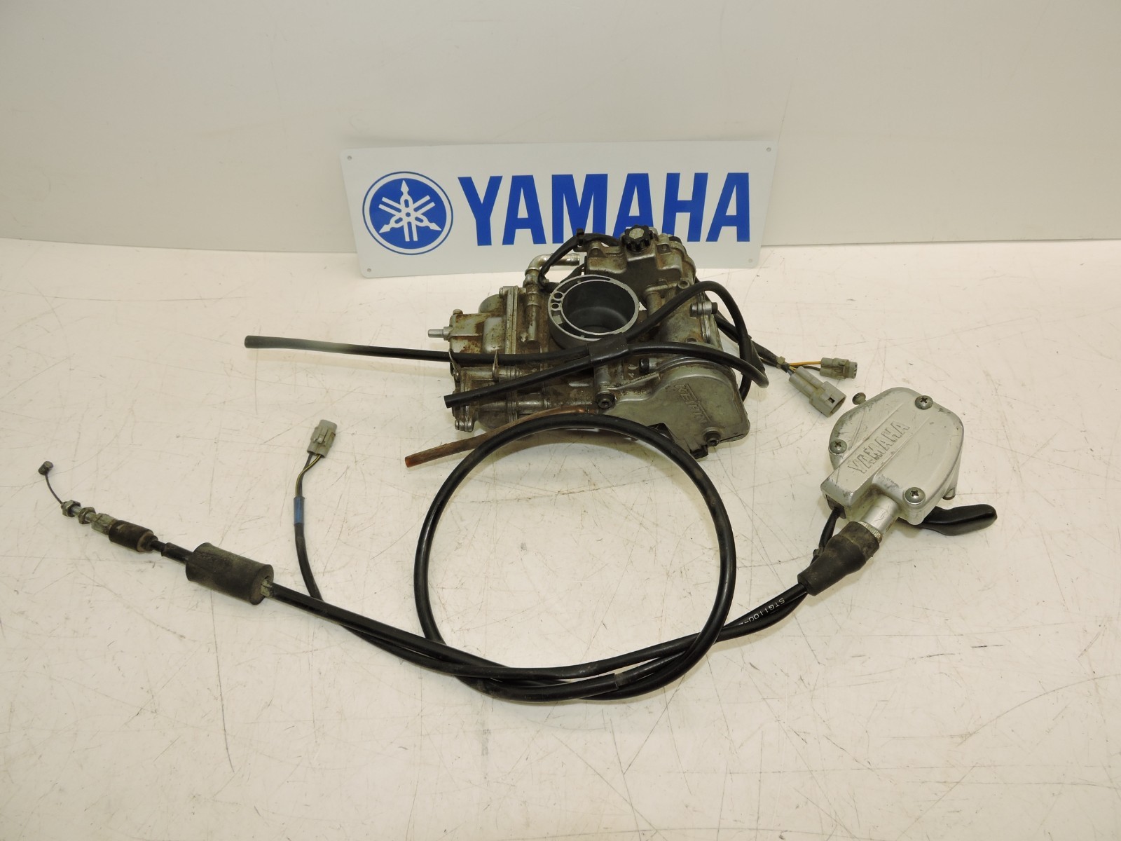04-08 Yamaha YFZ 450 OEM CARB CARBURATOR THUMB THROTTLE ASSEMBLY NEEDS REBUILD🔥