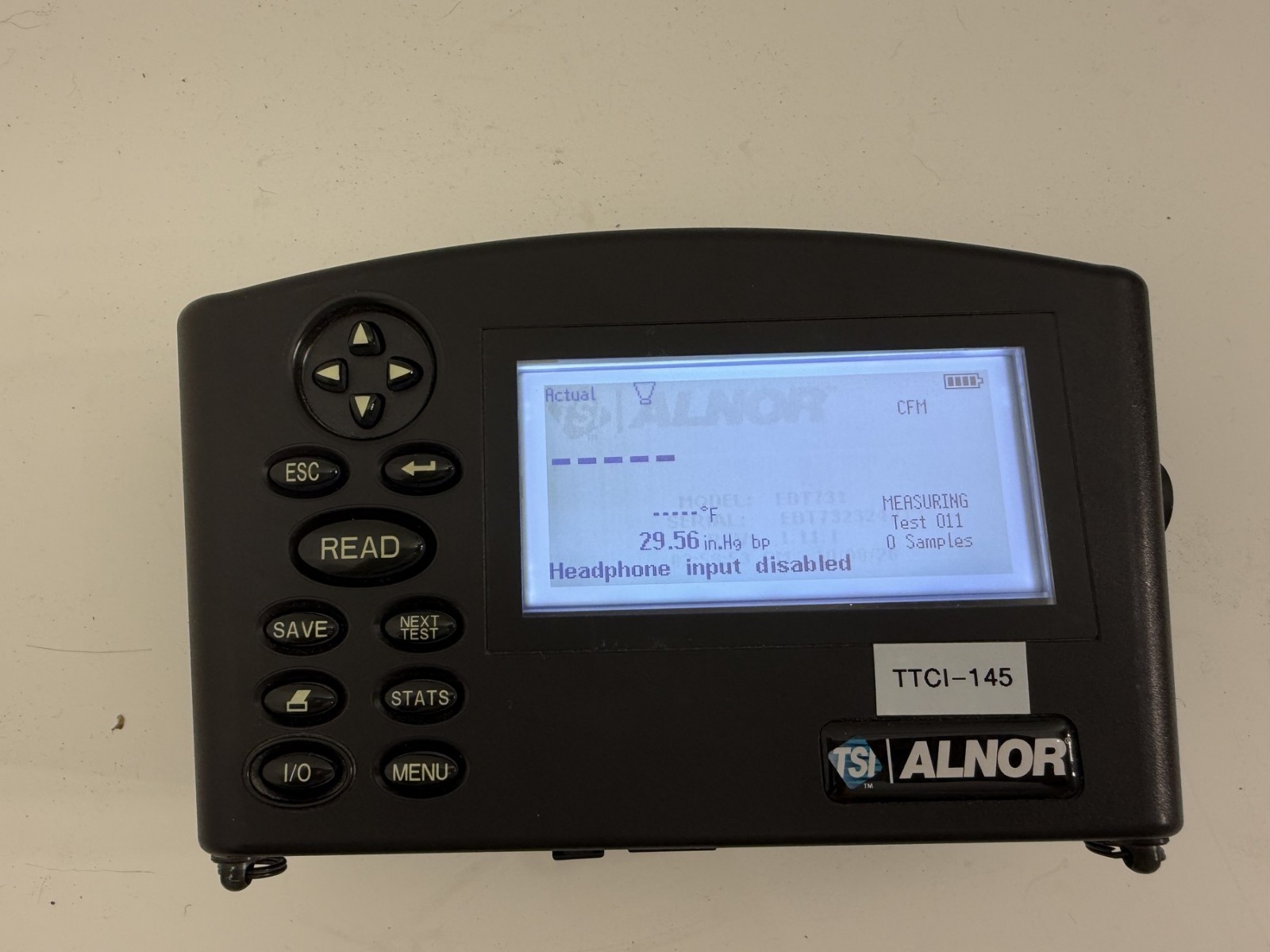 TSI Alnor EBT731 EBT730 Micromanometer Meter Only Cal Exp 6/12/2026 Very Clean