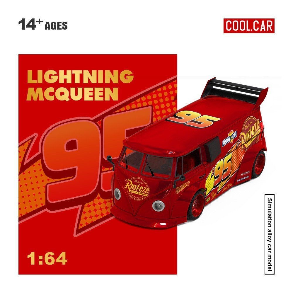 CoolCar 1/64 VW T1 Transporter Bus Custom Anime Racing Livery Diecast Pick 1