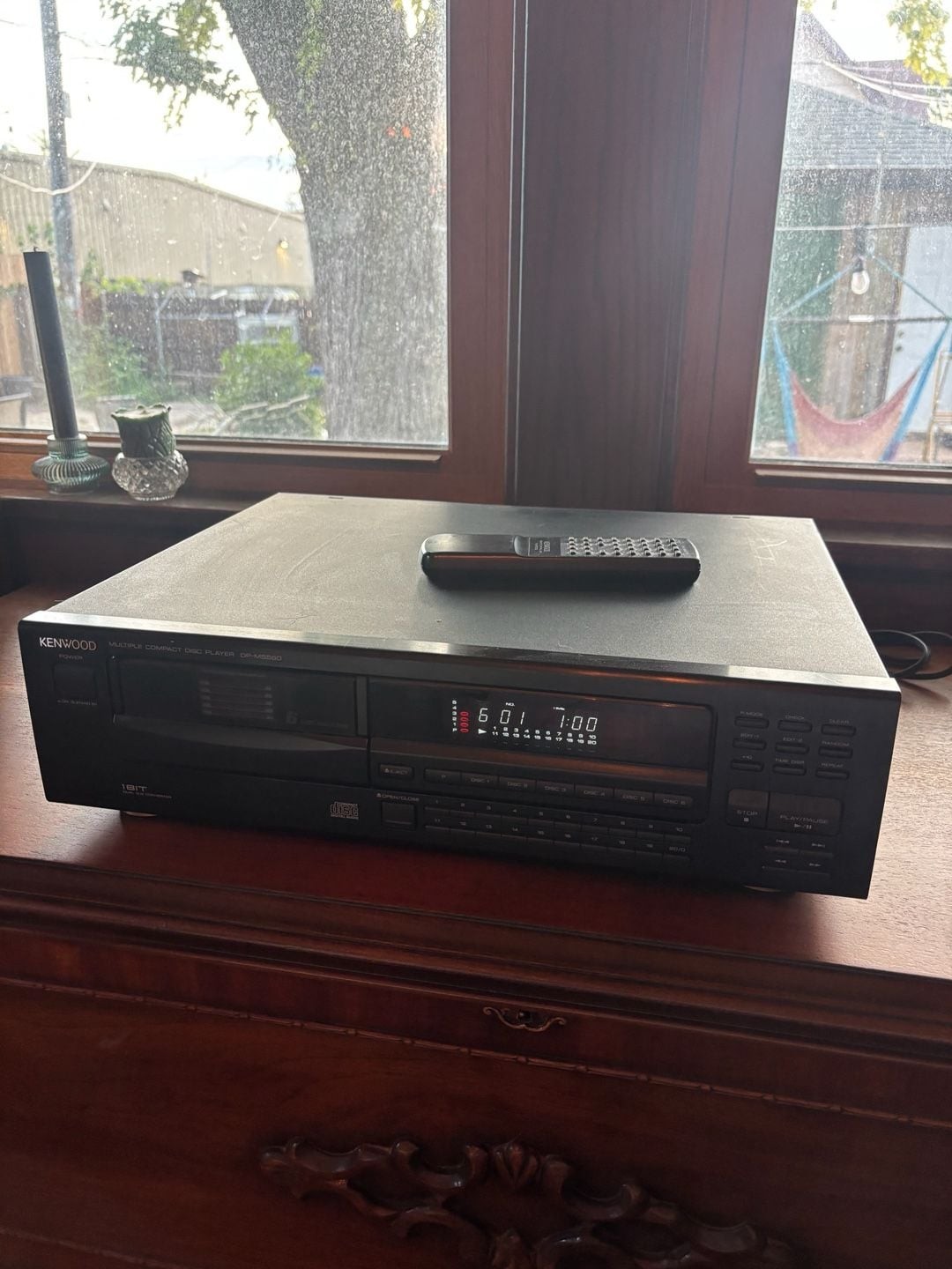 Vintage Kenwood DP-M5550 Multiple Compact Disc Player With Remote 6-CD